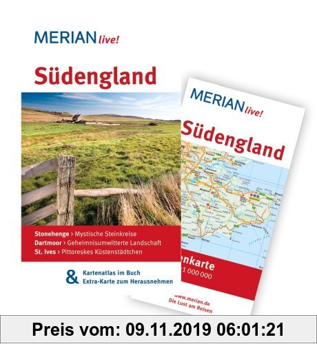Gebr. - Südengland: MERIAN live! Mit Kartenatlas im Buch und Extra-Karte zum Herausnehmen: Stonehenge: Mystische Steinkreise. Dartmoor: Geheimnisumwi