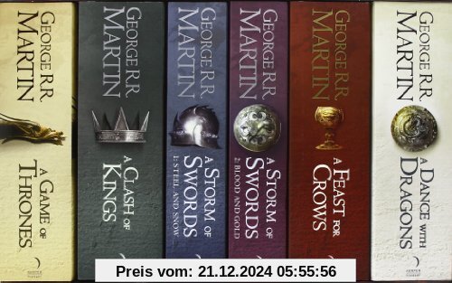 A Game of Thrones: The Story Continues. 6 Volumes Boxed Set: A DANCE WITH DRAGONS / A FEAST FOR CROWS / A STORM OF SWORD