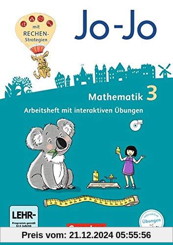 Jo-Jo Mathematik - Allgemeine Ausgabe 2018: 3. Schuljahr - Arbeitsheft: Mit interaktiven Übungen auf scook.de und CD-ROM