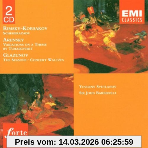 Svetlanov Nikolai Rimsky-Korssakoff, Scheherazade / Anton Arensky, Variations On A Theme By Tschaikowsky / Alexander Glasunow, The Seasons + Concert Waltzes