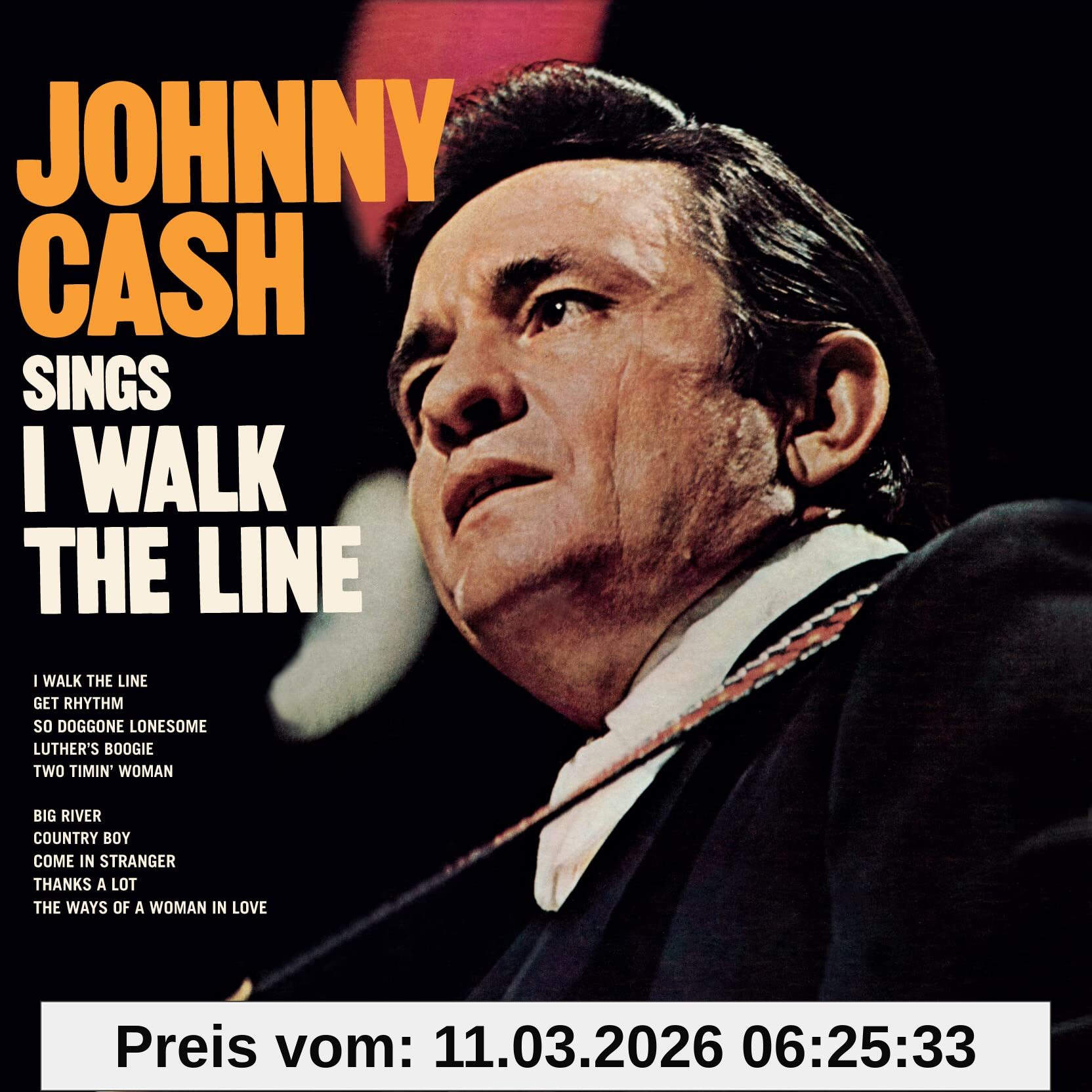 Johnny Cash Sings I Walk The Line (Ltd.180g Farbg.Vinyl) [Vinyl Lp]