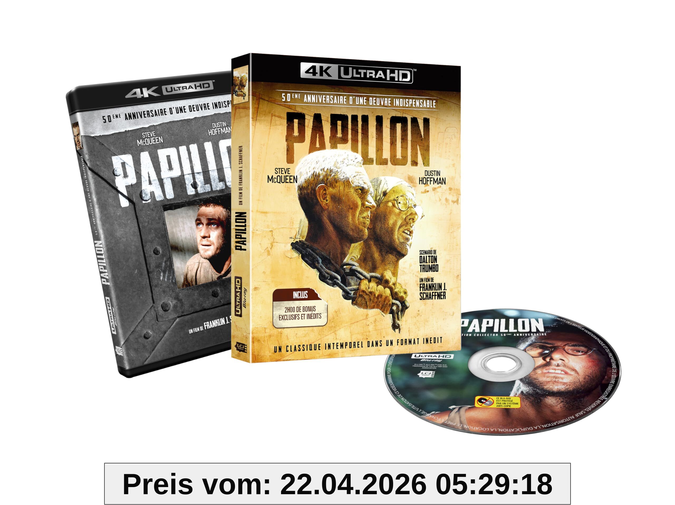 Papillon 4k ultra hd [Blu-ray] [FR Import]