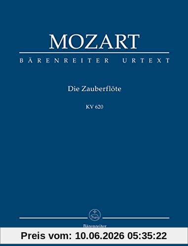 Die Zauberflöte KV 620 -Eine deutsche Oper in zwei Aufzügen-. Studienpartitur