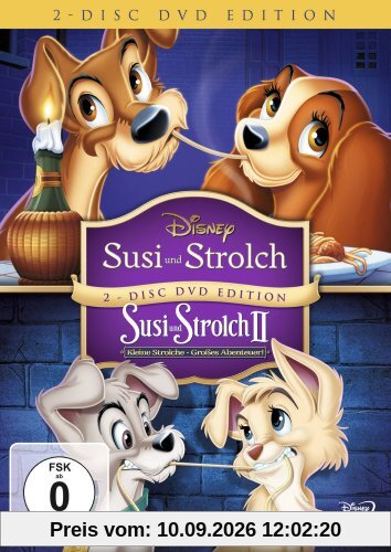 Susi und Strolch / Susi und Strolch II - Kleine Strolche, großes Abenteuer (2-Disc DVD Edition)