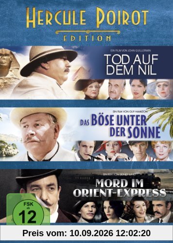 Hercule Poirot Edition:Tod auf dem Nil / Das Böse unter der Sonne / Mord im Orient Express [3 DVDs]