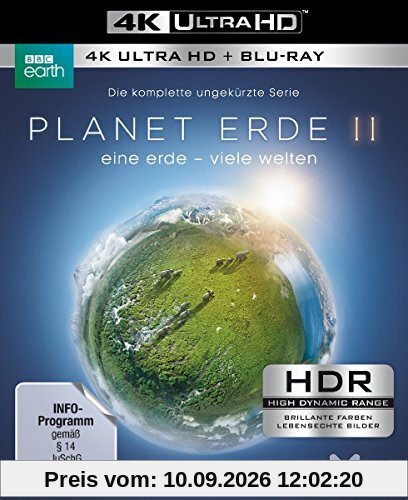Planet Erde II: Eine Erde - viele Welten (4K Ultra HD) (2 BR4K) (+2 BRs) [Blu-ray]