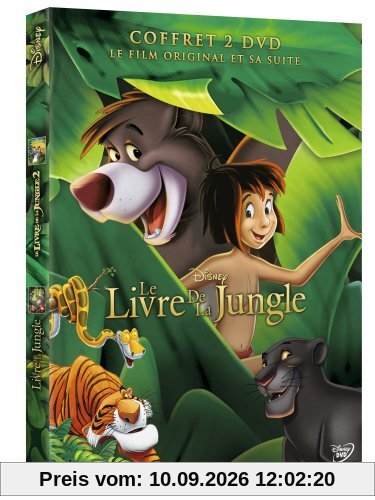 Coffret le livre de la jungle : le livre de la jungle ; le livre de la jungle 2 [FR Import]