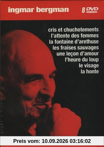 Coffret Ingmar Bergman rouge 8 DVD : cris et chuchotements / l'attente des femmes / une lecon d'amour / les fraises sauvages /