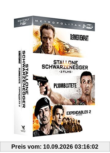 Stallone - Schwarzenegger : Du plomb dans la tête + Le Dernier rempart + Expendables 2 - Unité spéciale
