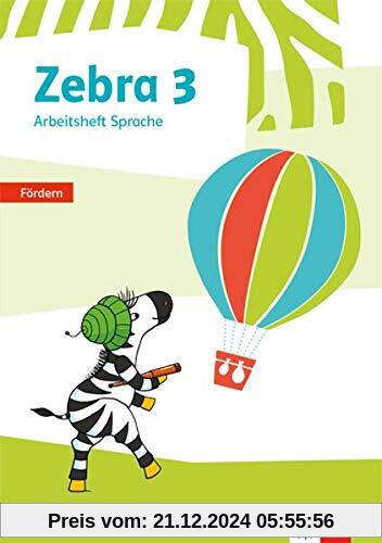 Zebra 3: Arbeitsheft Fördern Klasse 3 (Zebra. Ausgabe ab 2018)