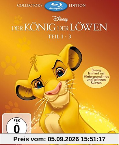 Der König der Löwen 1-3 - Trilogie - Digibook [Blu-ray]