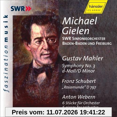Swr Sinfonieorchester Baden-Baden und Freiburg Mahler (Sinfonie Nr. 3, Live-Aufnahme)/Schubert Und Webern (Montage)