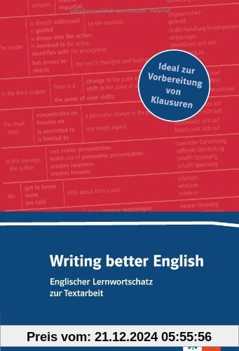 Writing better English A2-B2: Lernwortschatz zur Textarbeit