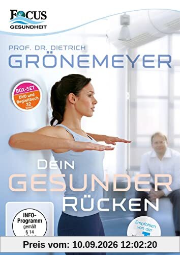 Prof. Dr. Dietrich Grönemeyer: Dein gesunder Rücken - Premium-Edition LTD. - Das Erfolgsprogramm in der limitierten Version im Schuber und mit extra großem 32-seitigen Begleit-Buch