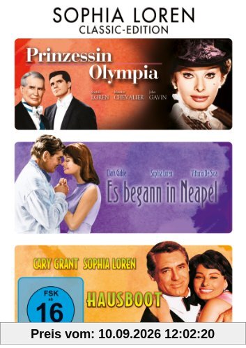 Prinzessin Olympia / Es begann in Neapel / Hausboot [3 DVDs]