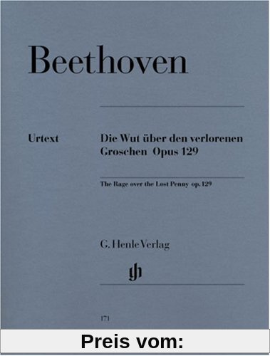 Die Wut über den verlorenen Groschen op. 129. Klavier