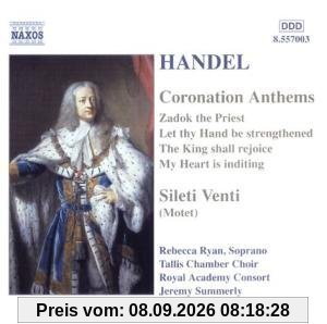 Coronation Anthems Hwv 258-261 & Silete Venti Hwv 242