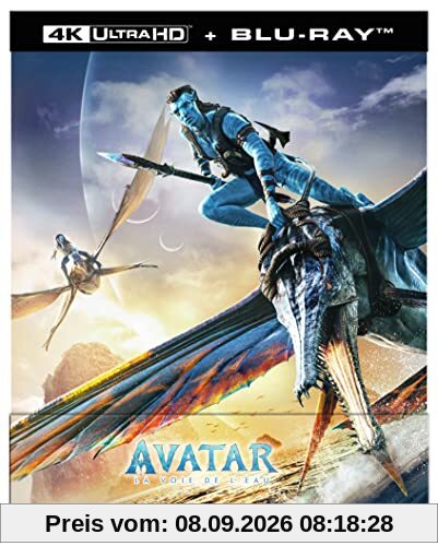 Avatar 2 : La Voie de l'eau [4K Ultra HD Blu-Ray Bonus-Édition boîtier SteelBook]