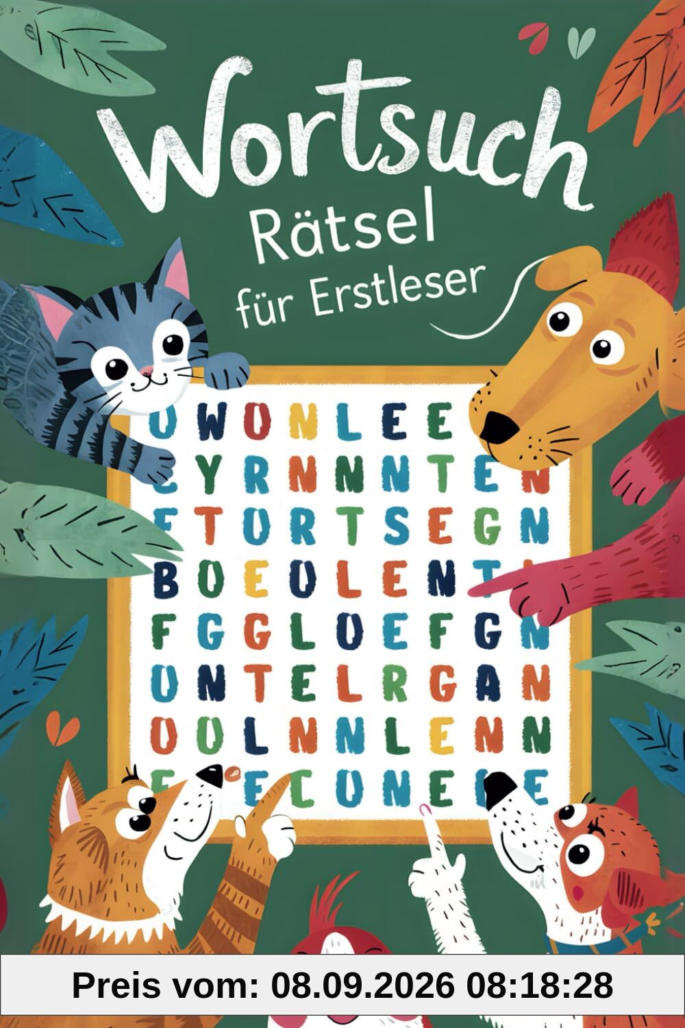 Wortsuchrätsel für Erstleser ab 1. Klasse