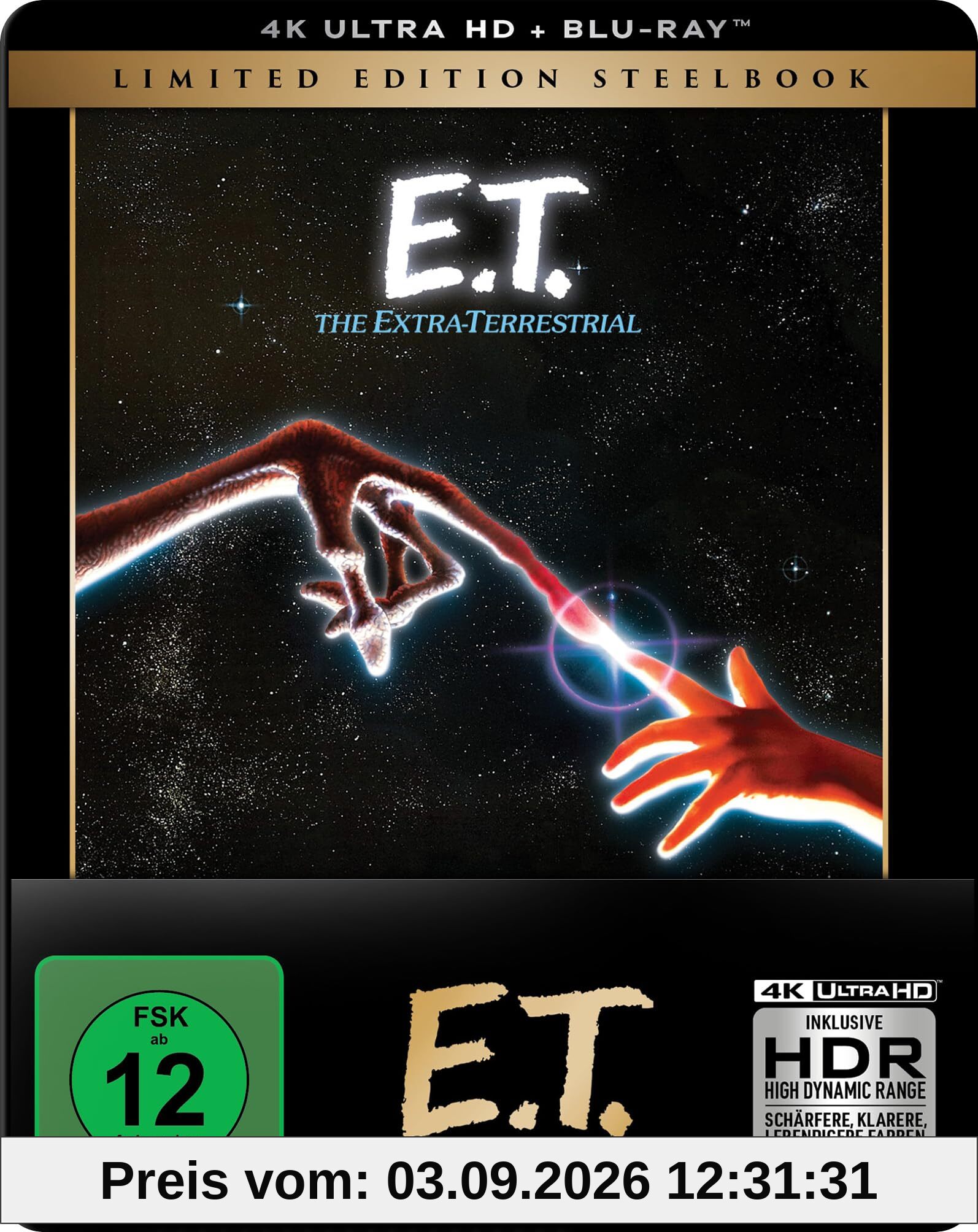 E.T. - Der Außerirdische (Steelbook, 4K-UHD+Blu-ray)