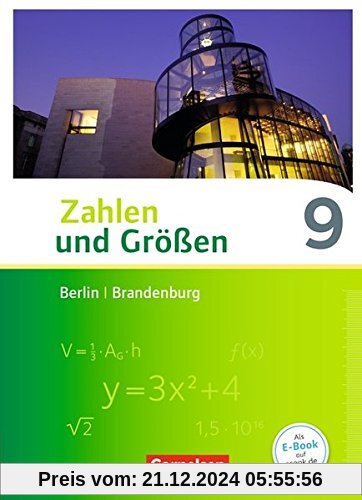 Zahlen und Größen - Berlin und Brandenburg / 9. Schuljahr - Schülerbuch