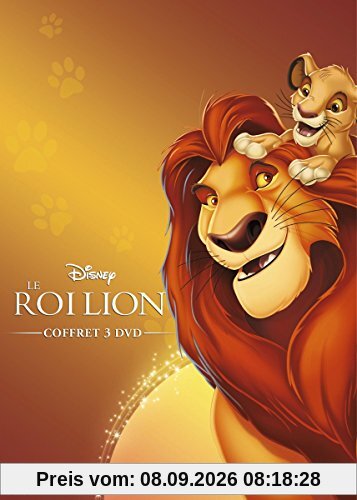 Coffret le roi lion 3 films : le roi lion ; l'honneur de la tribu ; hakuna matata [FR Import]