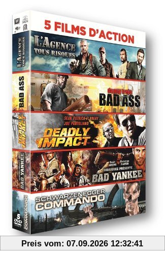 5 films d'action : L'agence tous risques + Bad Ass + Deadly Impact + Bad Yankee + Commando