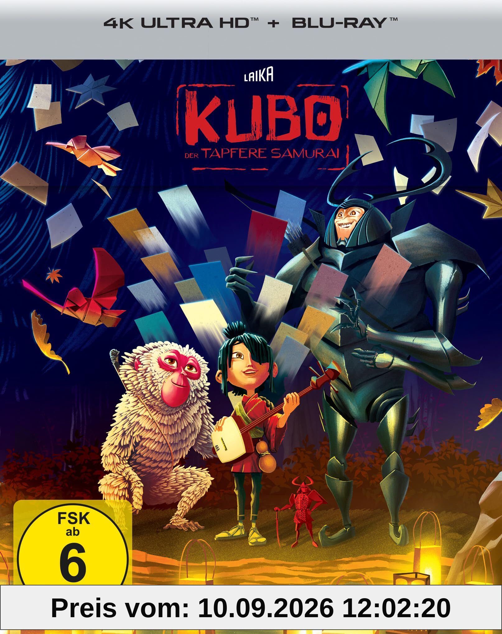 Kubo - Der tapfere Samurai - Steelbook (4K Ultra HD) (+ Blu-ray)