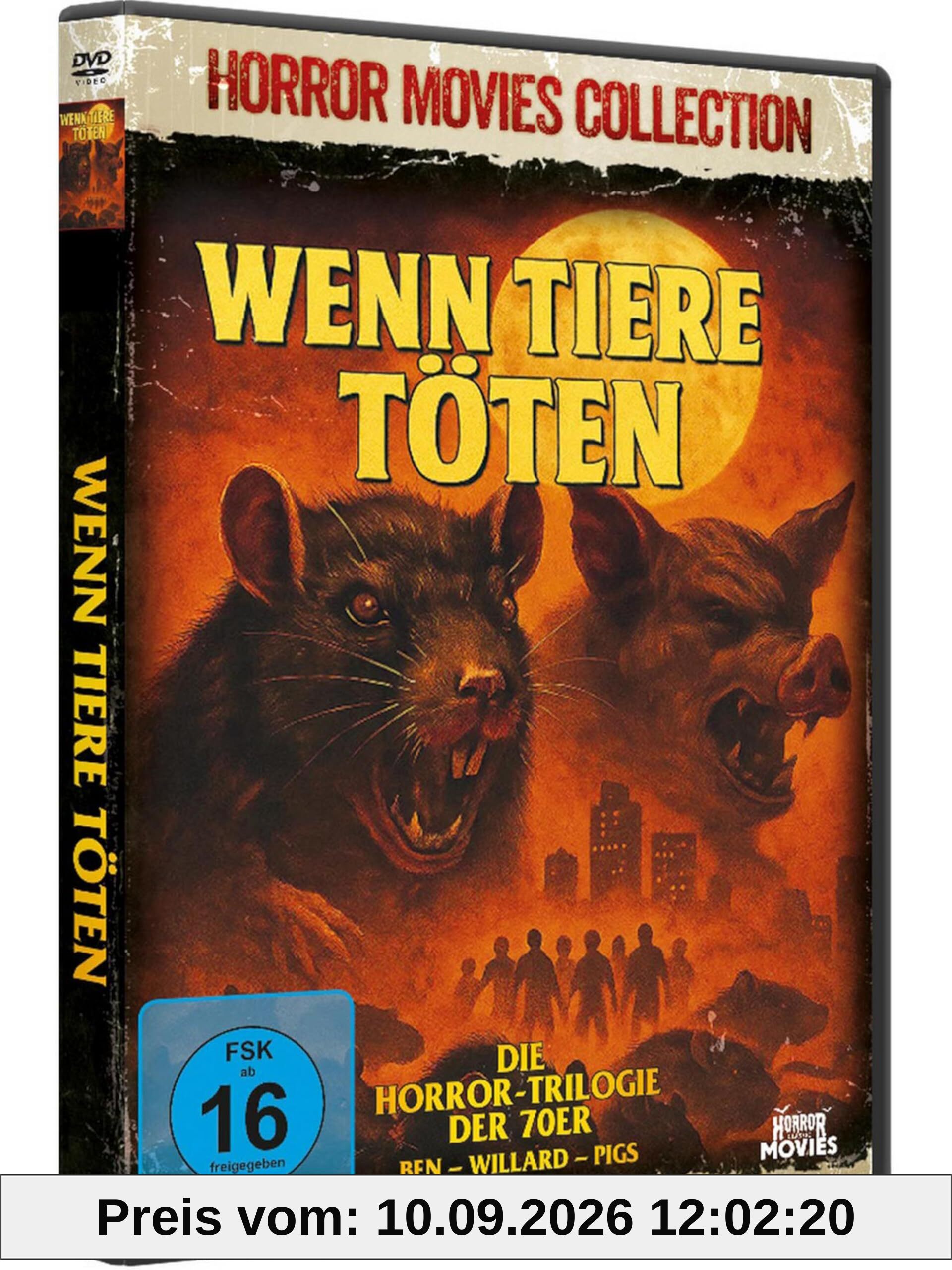 Wenn Tiere töten – Die Horror-Trilogie der 1970er mit Willard, Ben und Pigs in einer Sammleredition auf DVD (HORROR CLASSIC MOVIES by WME Home Entertainment)