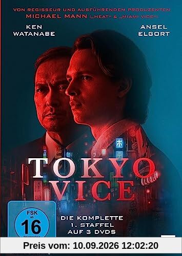 Tokyo Vice, Staffel 1 / Die ersten 8 Folgen der Noir-Krimiserie [3 DVDs]