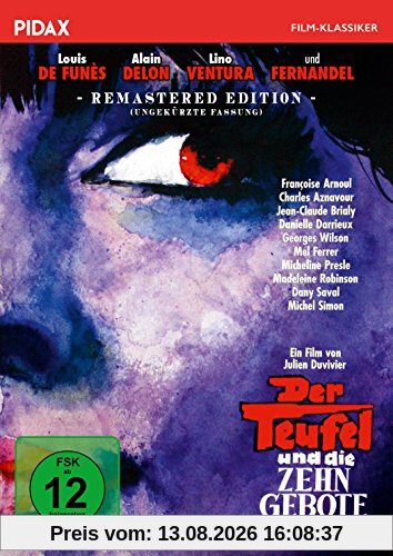 Der Teufel und die zehn Gebote (Le diable et les dix commandements) - Remastered Edition / Kultfilm mit Louis du Funés, Alain Delon, Lino Ventura und Fernandel (Pidax Film-Klassiker)