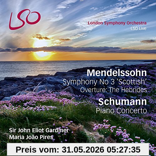 Maria Joao Pires Mendelssohn/Schumann, Sinfonie 3-Schottische / Klavierkonzert ( Sacd Hybrid + BluRay)