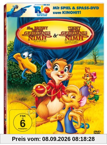 Mrs. Brisby und das Geheimnis von Nimh / Timmy und das Geheimnis von Nimh (+ Rio Activity [2 DVDs]