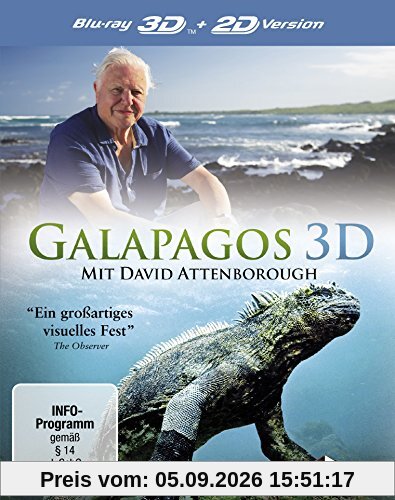 Galapagos mit David Attenborough (inkl. 2D-Version) [3D Blu-ray]