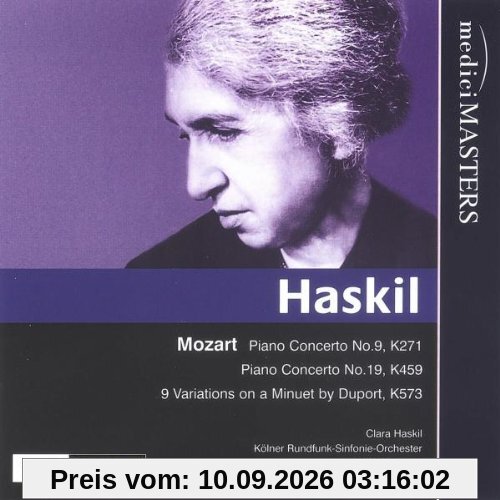 Mozart: Klavierkonzerte KV 271 & KV 459 / 9 Variationen über ein Menuett von Duport