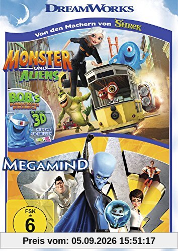 Megamind / Monster und Aliens [2 DVDs]