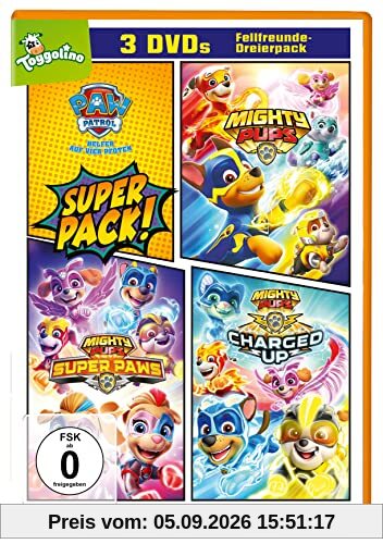 Paw Patrol - Mighty Pups - 3er Pack (DVD)