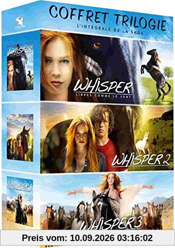 Coffret whisper 3 films : libres comme le vent ; whisper 2 ; la chevauchée sauvage [FR Import]