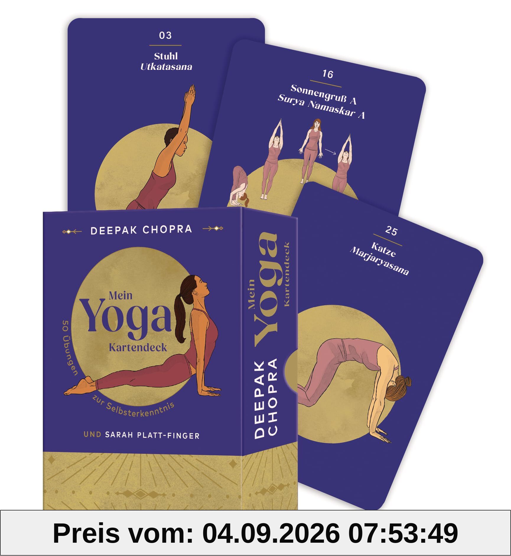 Mein Yoga Kartendeck: 50 Übungen zur Selbsterkenntnis - Wirkungsvolle Übungen von Deepak Chopra für mehr Energie und spirituelle Entwicklung