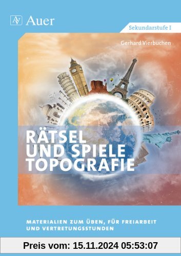 Handlungsorientierter Erdkundeunterricht, Bd.1, Topographie: Rätsel und Spiele für den Erdkundeunterricht. Deutschland, 