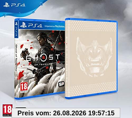 Sony, Ghost of Tsushima sur PS4, Jeu d'action et d'aventure, Édition Standard +, Version physique, En français, 1 joueur, PEGI 18