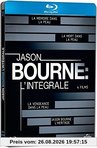 Jason Bourne - L'Intégrale - [Edition Limitée - Boitier Métal] - Intégrale Blu-Ray 1 à 4