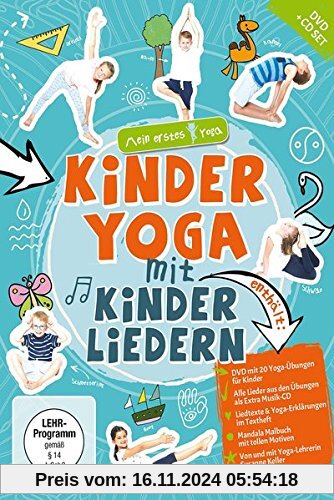 Kinderyoga mit Kinderliedern - mein erstes Yoga (DVD+CD+Mandala-Malheft)