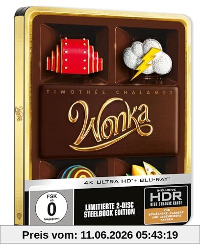 Wonka - limited Steelbook (4K Ultra HD) (+ Blu-ray)