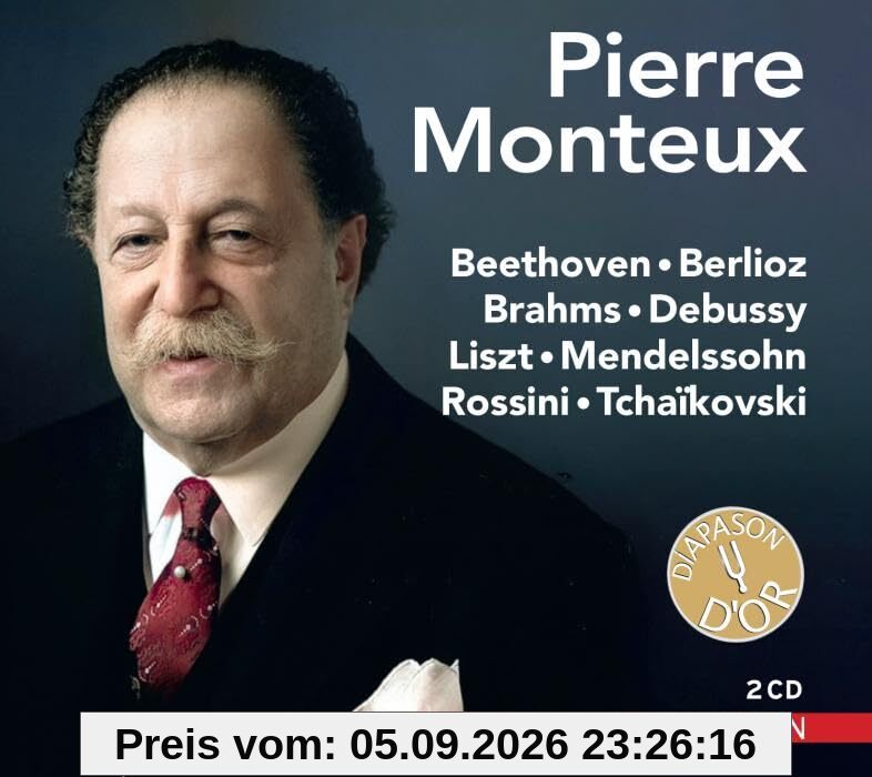 Pierre Monteux dirige Beethoven, Berlioz, Brahms, Debussy, Liszt, Mendelssohn, Rossini et Tchaikovski.
