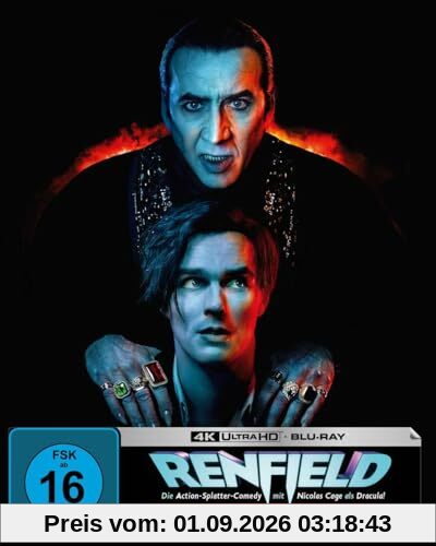 Renfield - Limitierte Steelbook-Edition mit Fullslip (4K Ultra HD) (+ Blu-ray)