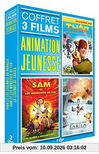 Coffret animation jeunesse 3 films : thor ; sam et les monstres de feu ; sarila [FR Import]