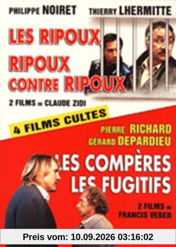 Les Ripoux / Ripoux contre Ripoux / Les Fugitifs / Les Comperes - Coffret 4DVD [Import belge]