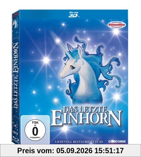 Das letzte Einhorn (inkl. 2D Version + magnetischem 3D-Wackelbild) [Blu-ray 3D]