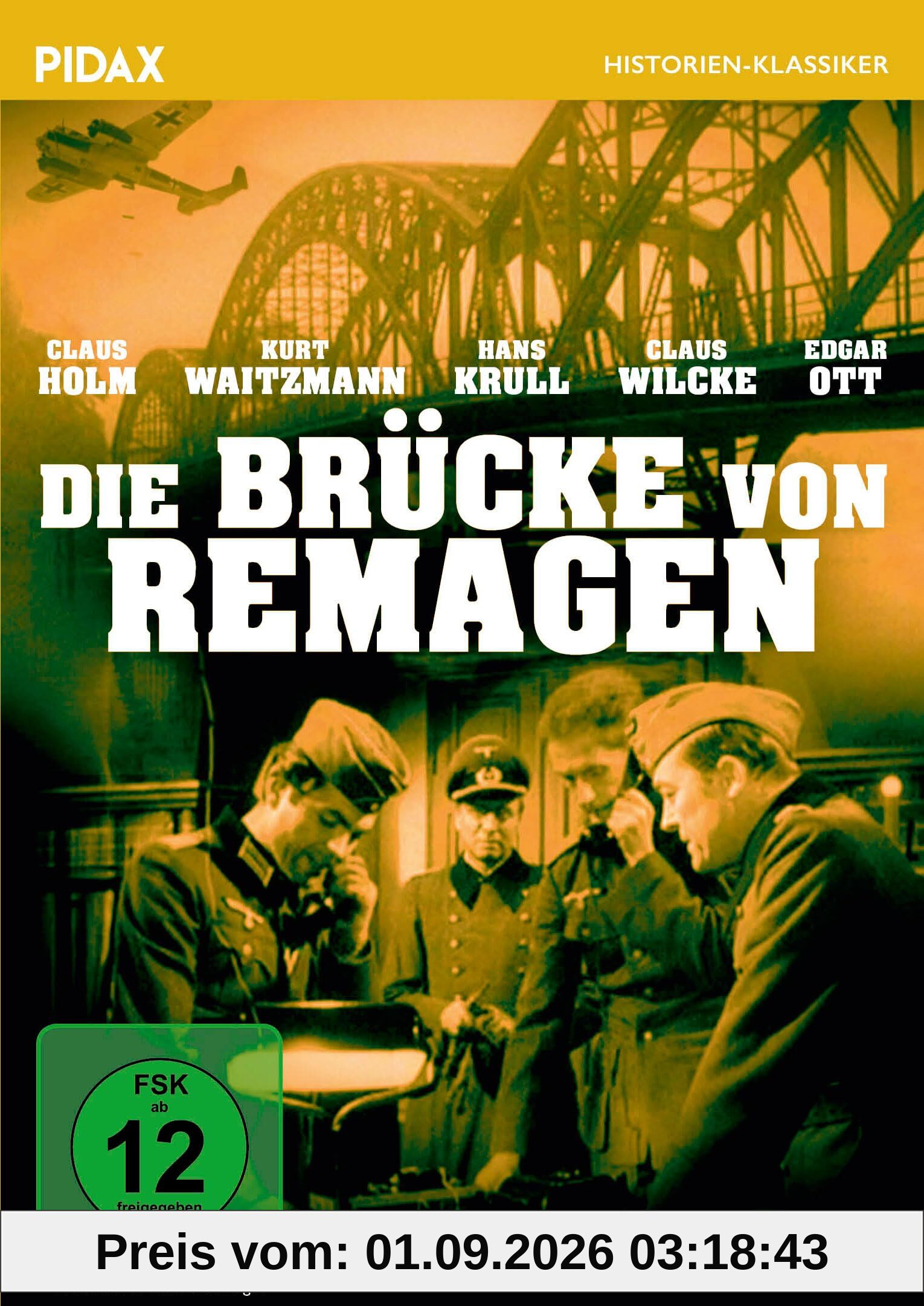Die Brücke von Remagen / Spannende Verfilmung der berühmten Entscheidungsschlacht am Rhein (Pidax Historien-Klassiker)